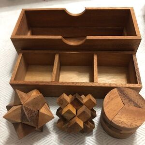Wooden Puzzle Box Set